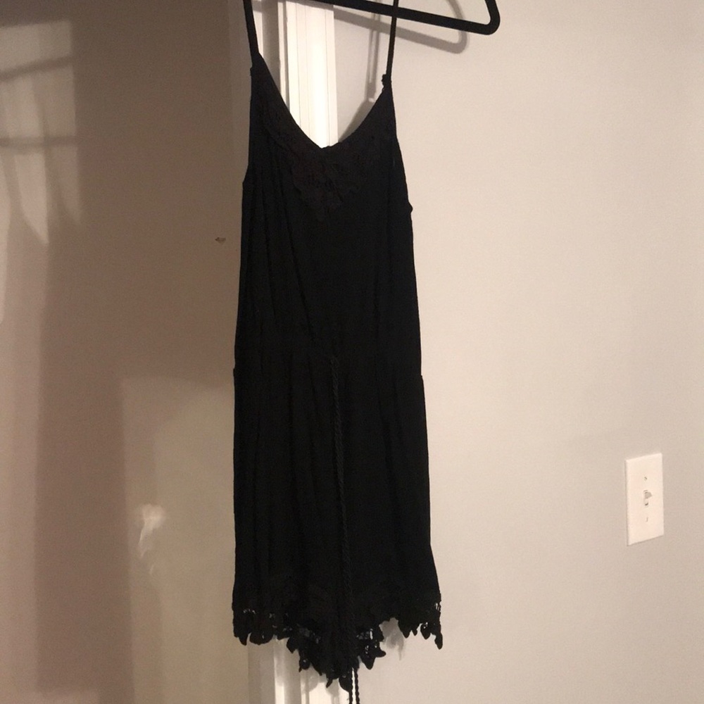 Black lace romper